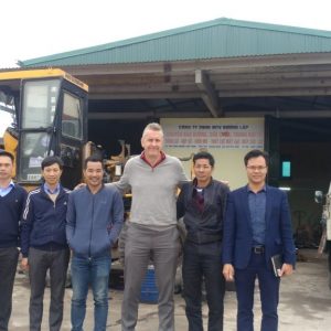 Director Parker And An Huy Hydraulics Survey And Install Hydraulic System In Quang Ninh