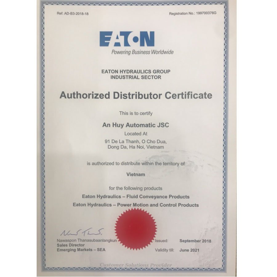 certificate-EATON